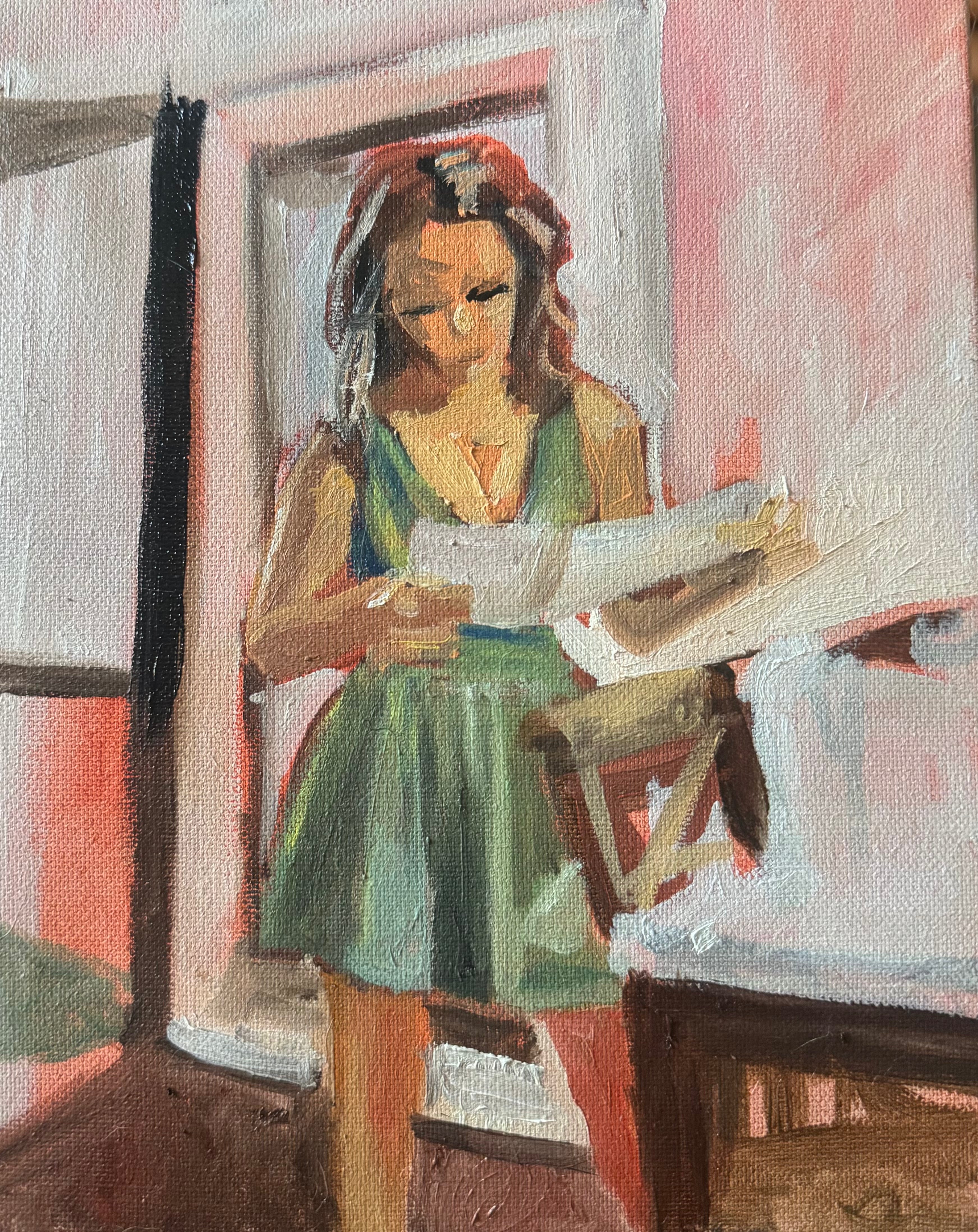 “Freudian slip” oil on canvas, 8x10 canvas panel PRINT