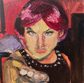 “Tina Lamar” 5x5 in Canvas panel print